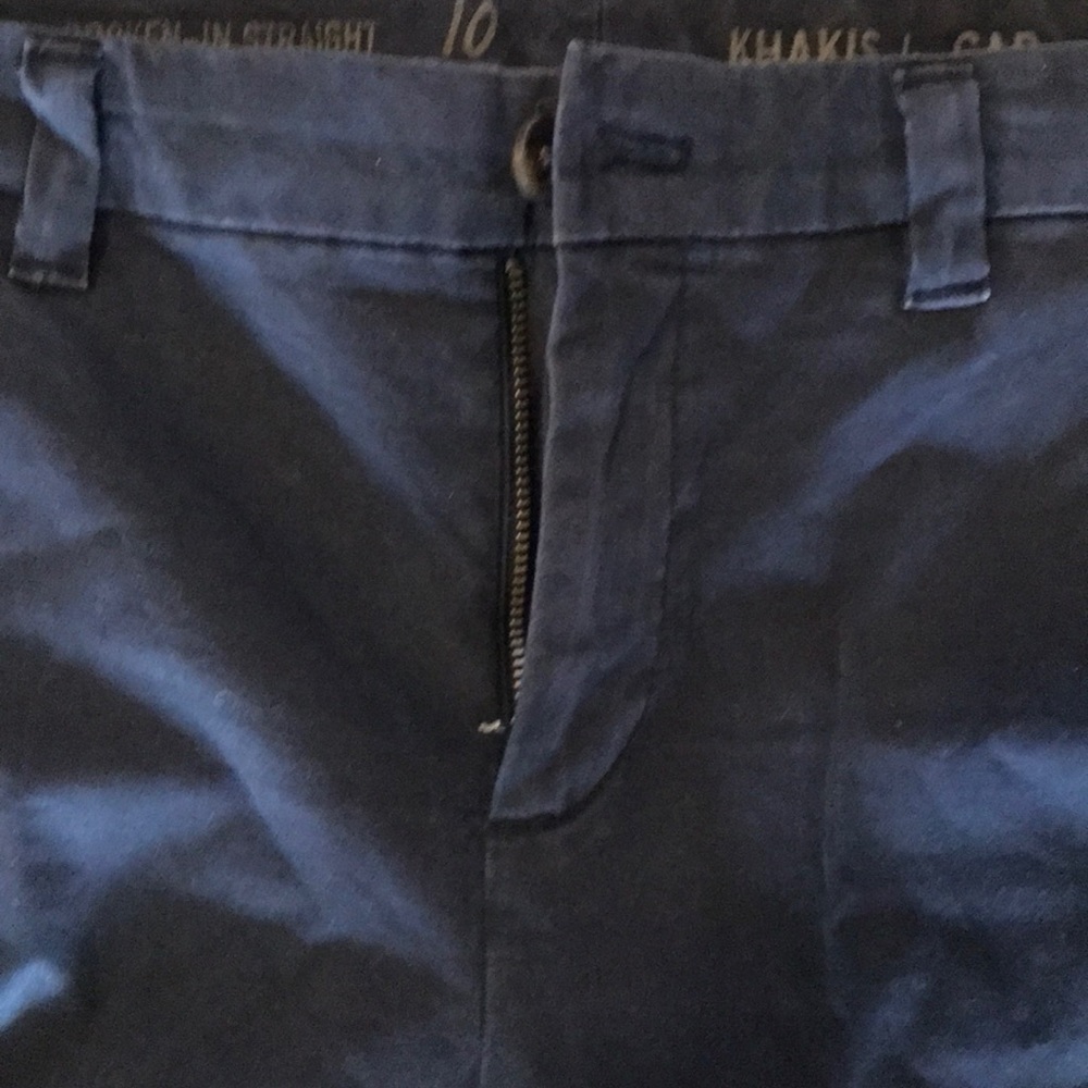 Gap khakis flat front super soft